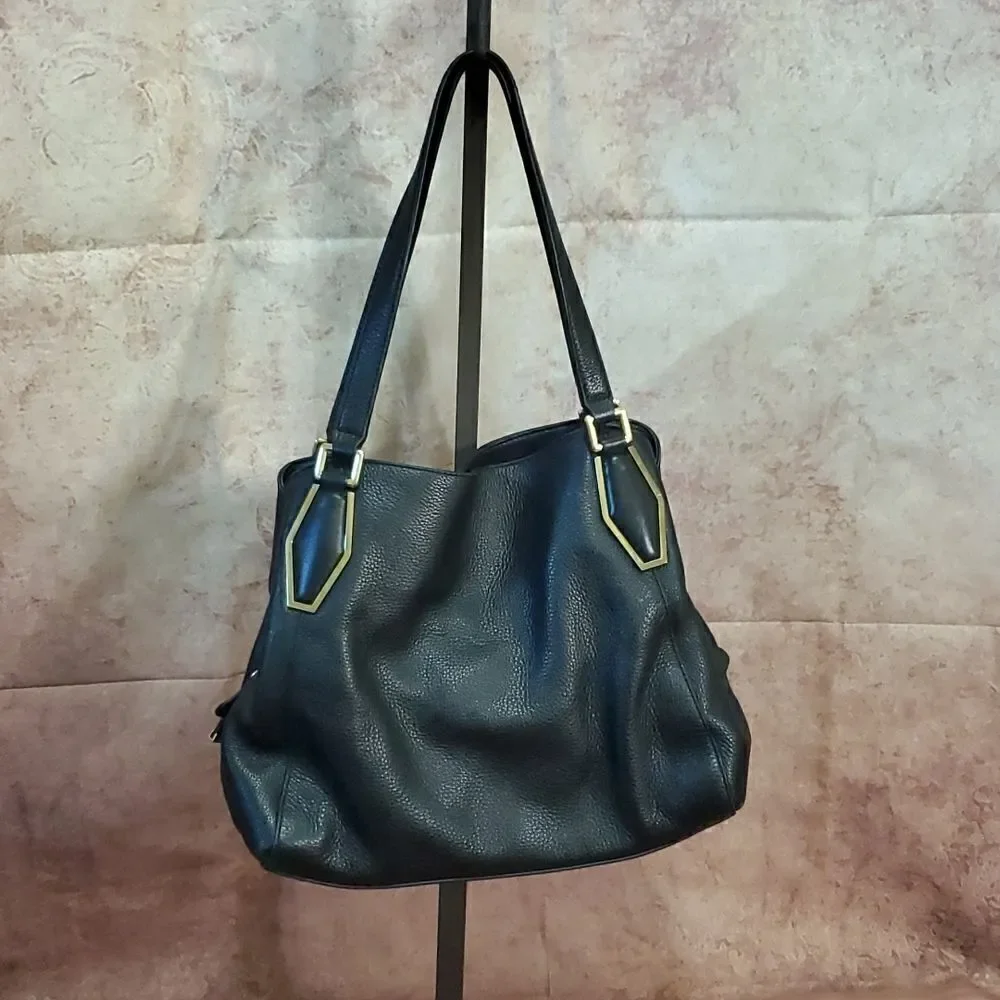 CALVIN KLEIN Black Leather Handbag‎